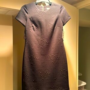 Calvin Klein Black Dress with Floral Imprint